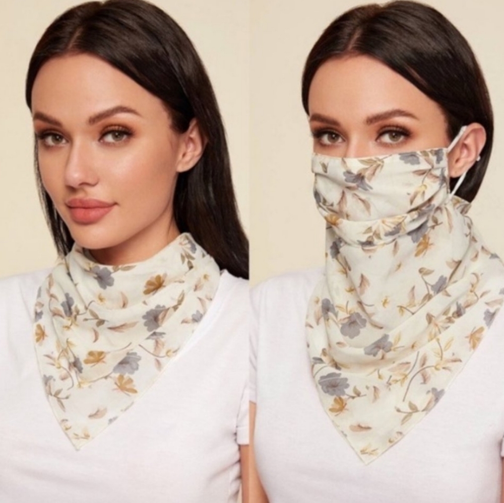 🌟HP🌟 NEW Scarf-Mask floral print.